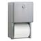 Bobrick Stainless Steel 2-Roll Tissue Dispenser, 6 1/16 x 5 15/16 x 11 2888 - alternate 1